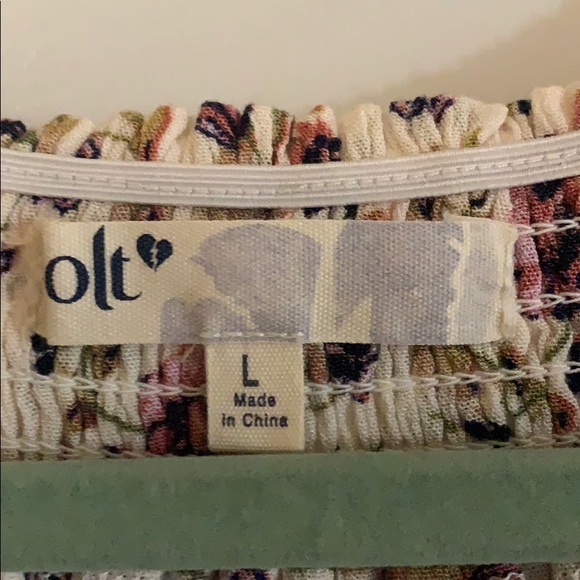 ๐ค$8 or 3 for $20 Jolt Girls peasant top multi color size L - Picture 5 of 5